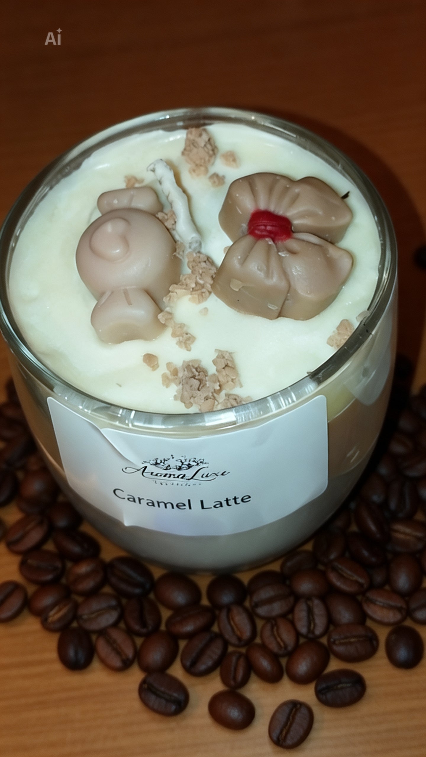 Caramel Latte - Κερί με άρωμα mocha και vanilla caramel.
